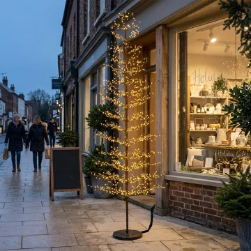 Arbre lumineux led extérieur effet clignotant 270 cm en extérieur