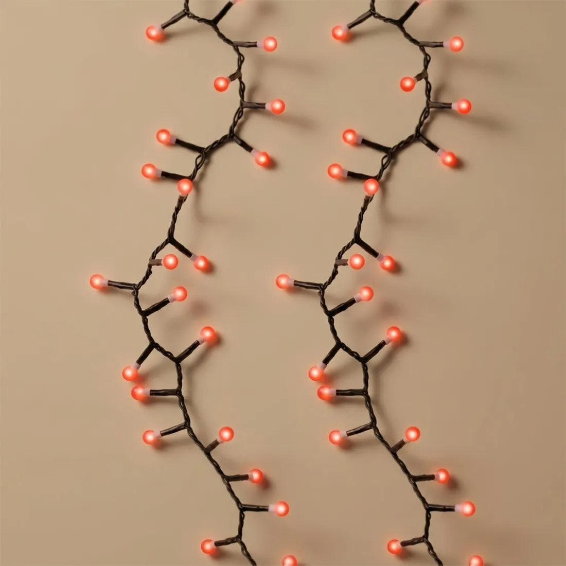 Guirlande lumineuse led cherry intérieur ou extérieur - couleur rouge