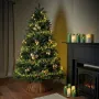 Guirlande lumineuse LED compacte clignotante extérieur 12 m sur un sapin