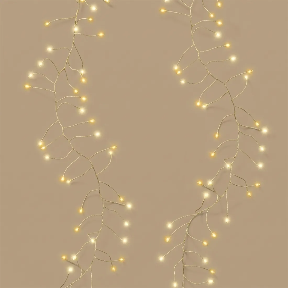 Guirlande lumineuse LED compacte clignotante extérieur 12 m