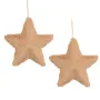 ETOILE artificielle fourrure 13 cm par 2 pièces caramel