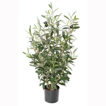 OLIVIER artificiel buisson en pot 65 cm