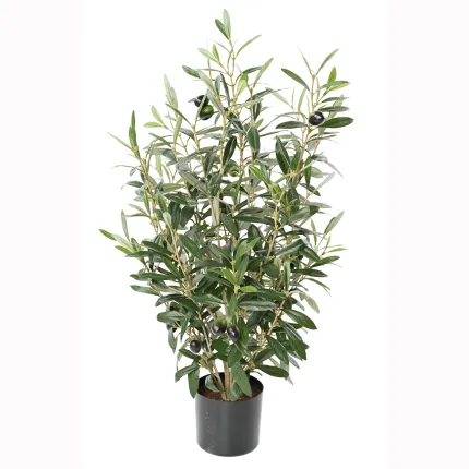 OLIVIER artificiel buisson en pot 65 cm