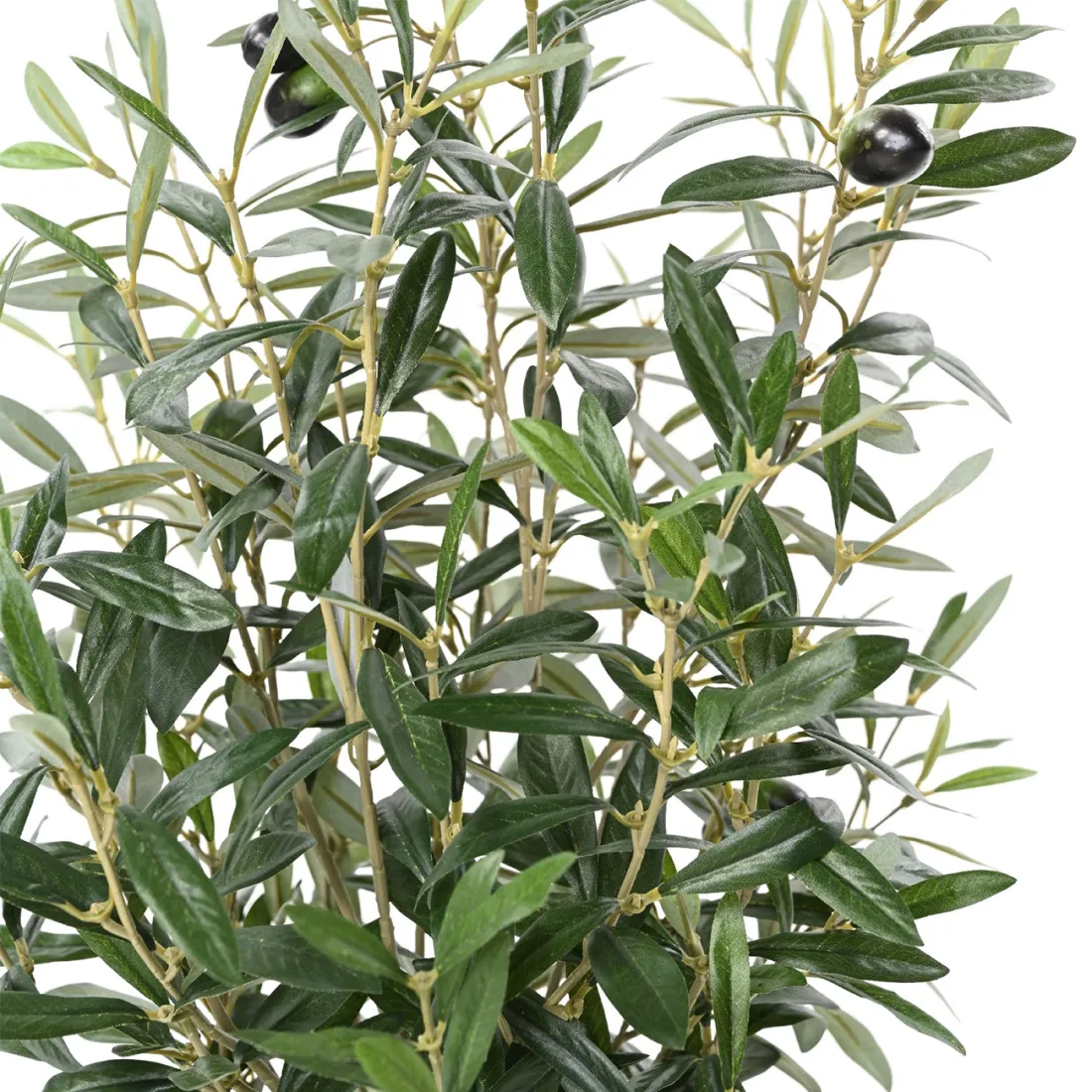 OLIVIER artificiel buisson en pot 65 cm - feuillage