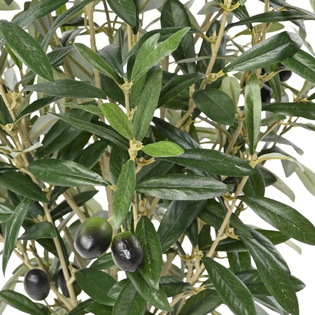 OLIVIER artificiel buisson en pot 65 cm et olives