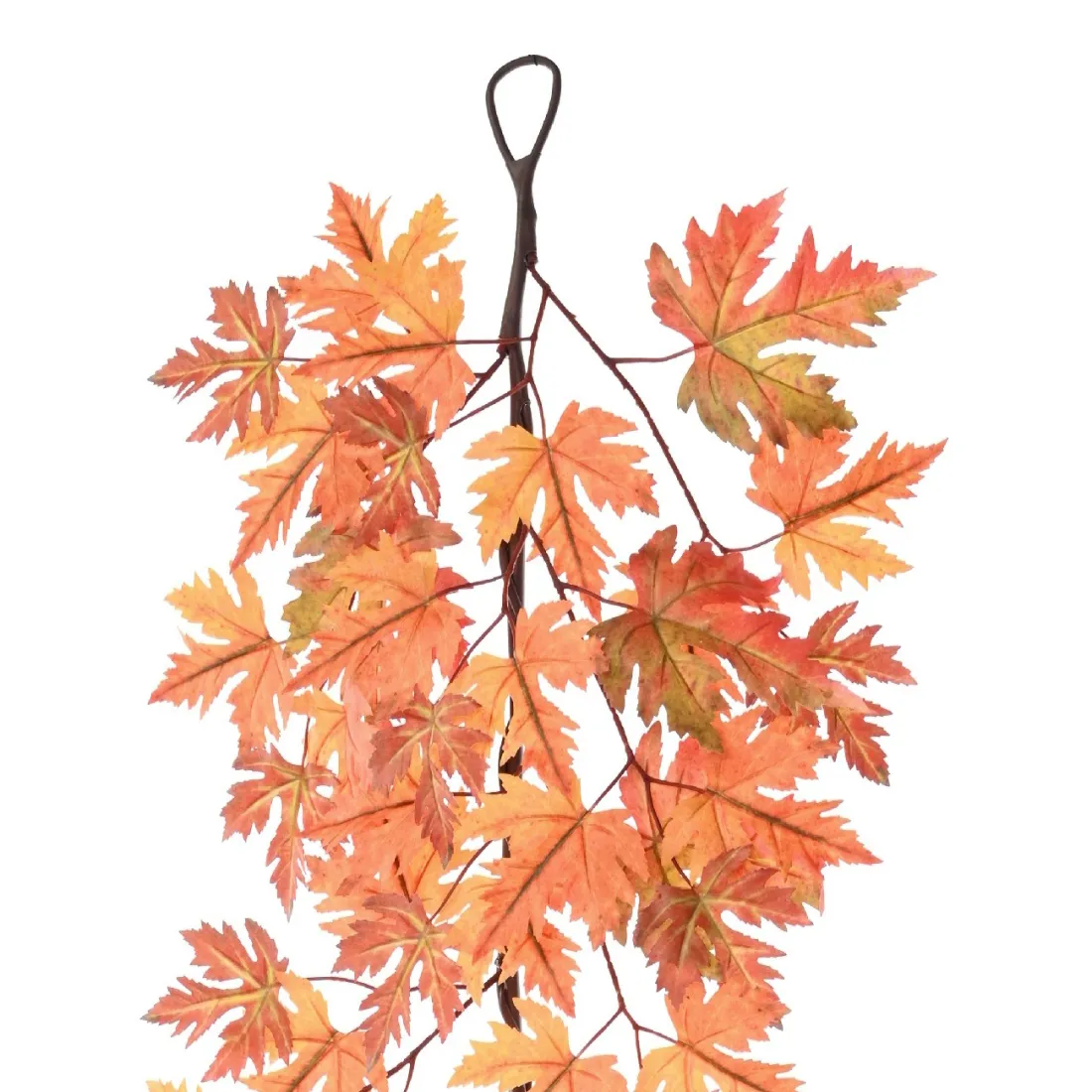 guirlande ERABLE artificiel (aralia)  180 cm automne - accroche