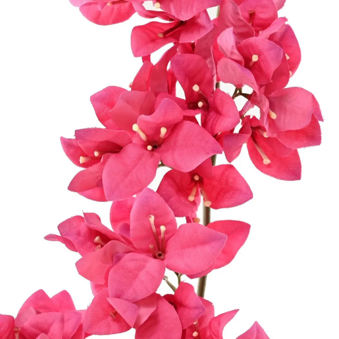Branche de BOUGAINVILLEE artificielle 85 cm ANTI FEU ignifugé - fushia détail