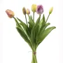 botte de 5 TULIPES artificielles 31 cm