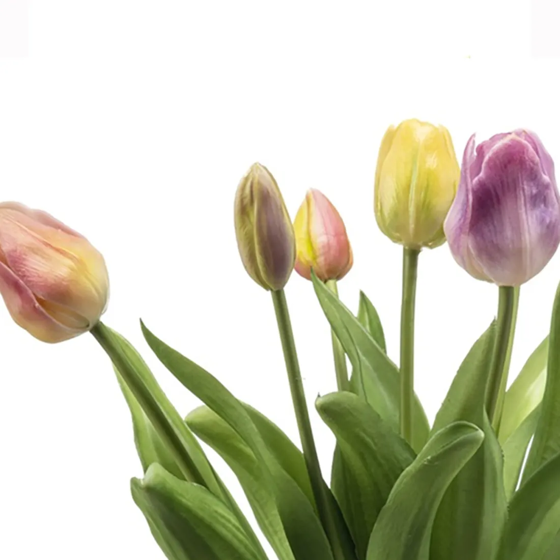 botte de 5 TULIPES artificielles 31 cm
