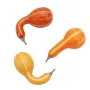 CITROUILLE artificielle coloquinte 14 cm  lot de 3