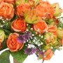 bouquet de mini ROSES artificielles 25 cm - détails fleurs