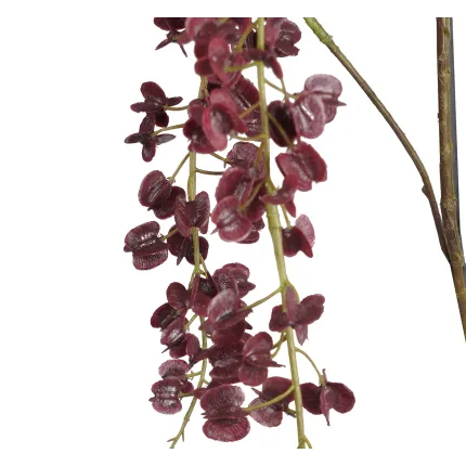 branche Igname du japon ou Dioscorea japonica 110 cm burgundy - détails fleurs