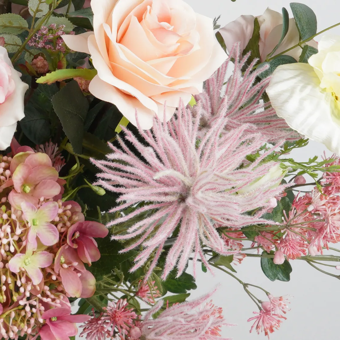 bouquet artificiel pastel 60 cm - détails