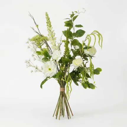 bouquet artificiel blanc 95 cm