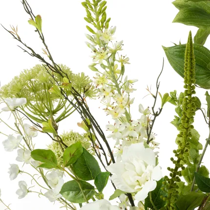 bouquet artificiel blanc 95 cm - détails