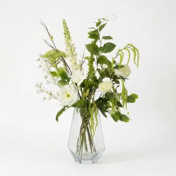 bouquet artificiel blanc 95 cm