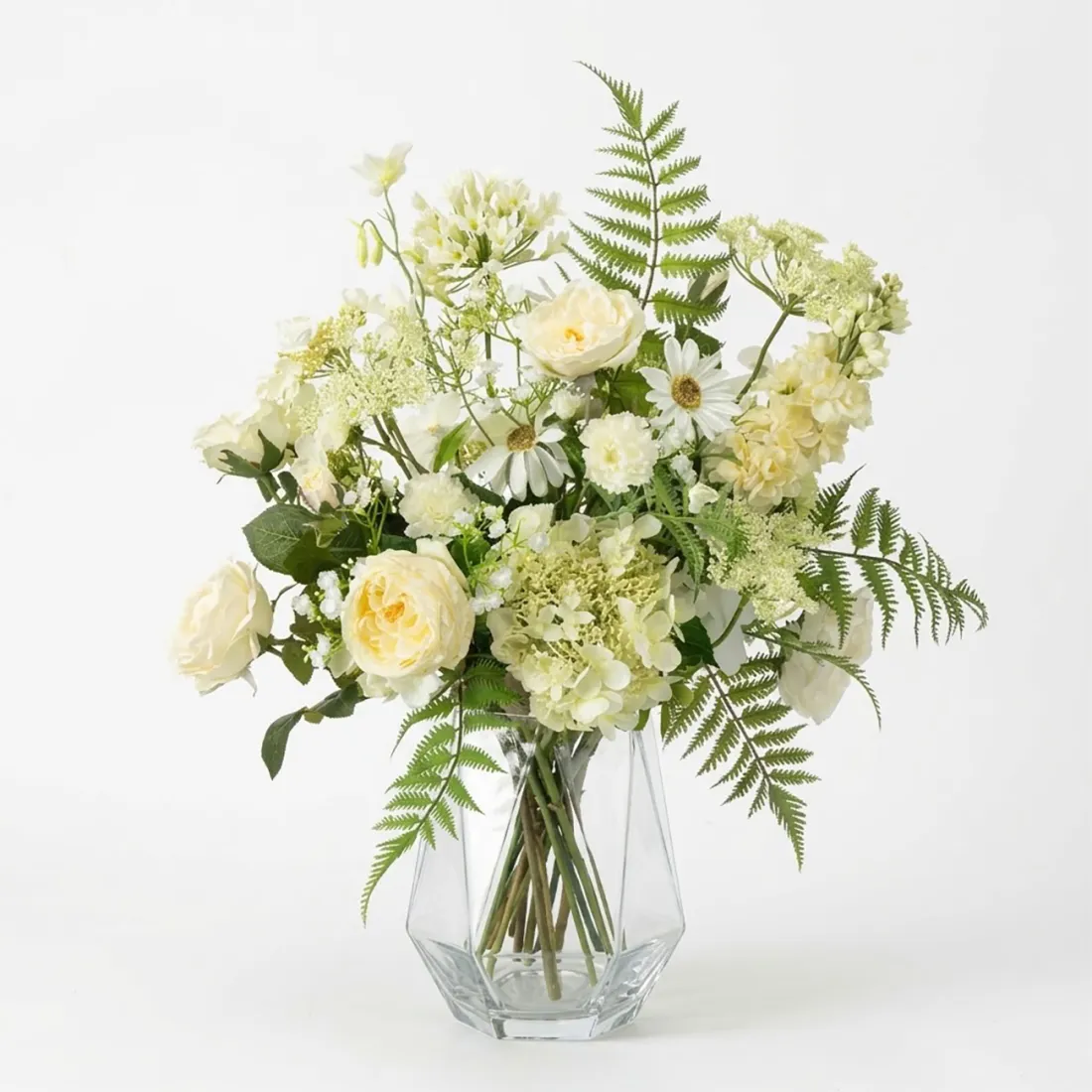 bouquet artificiel blanc 60 cm