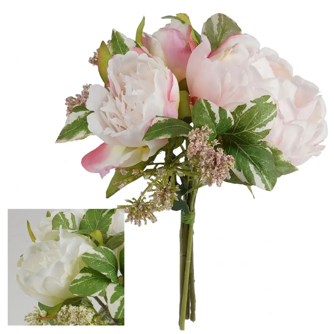 bouquet de PIVOINES artificielles 20 cm