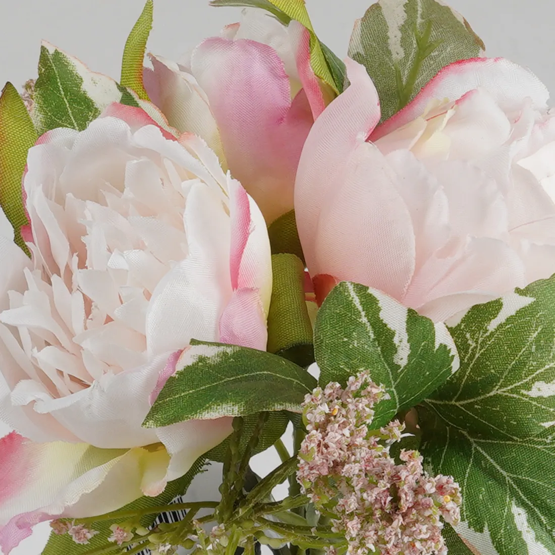 bouquet de PIVOINES artificielles 20 cm rose - fleur