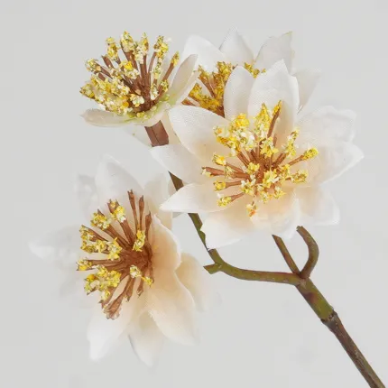 DEUTZIA artificiel 70 cm crème détail