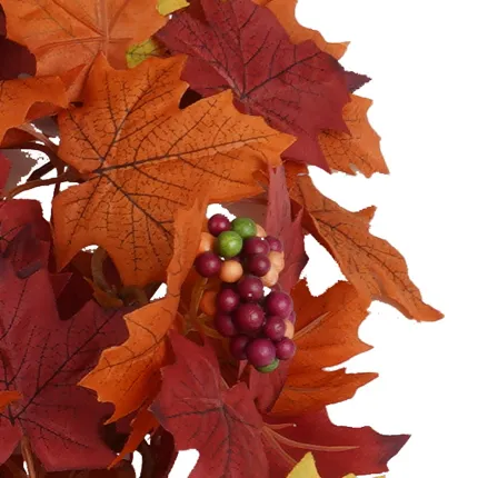 Guirlande feuilles érable artificiel (aralia)  170 cm automne