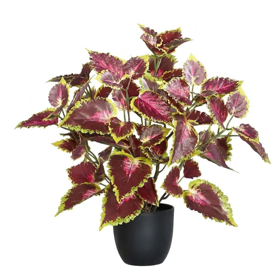 Coléus artificiel 35 cm aubergine