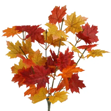 piquet artificiel d'ERABLE 40 cm automne  (Aralia)