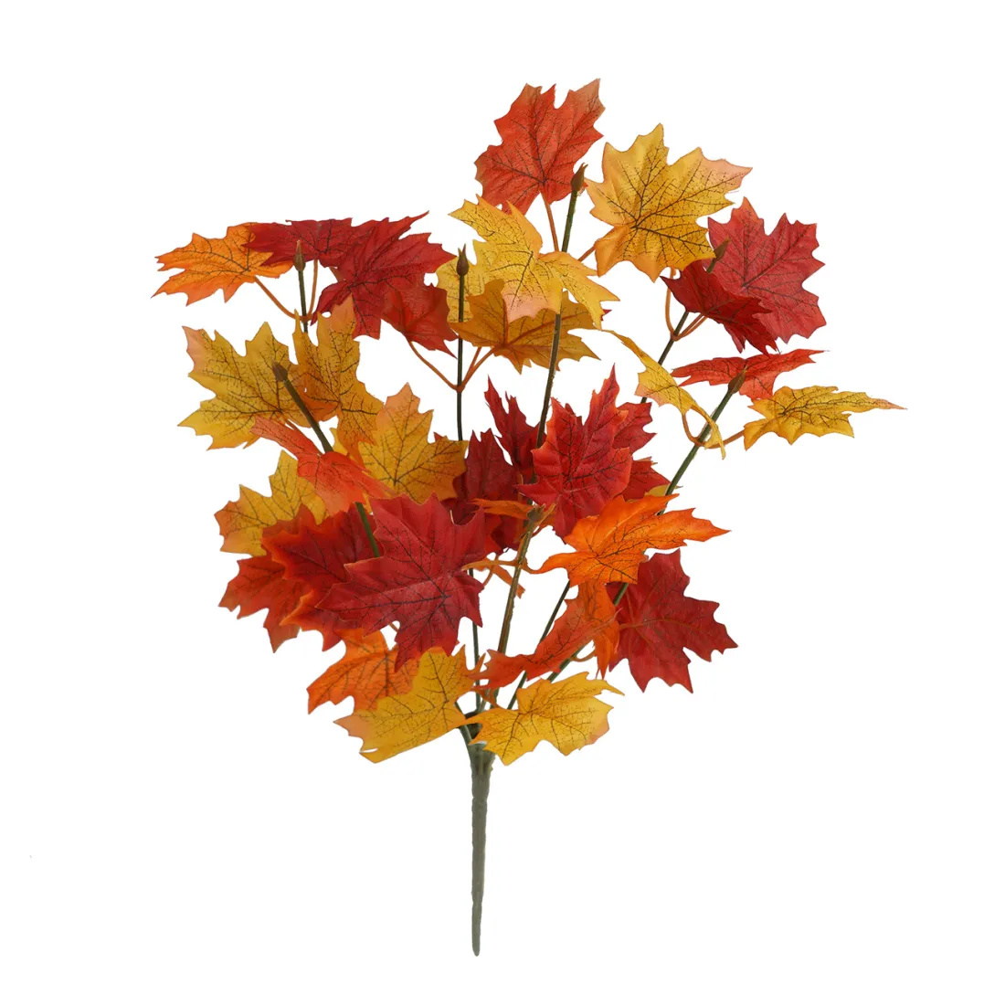 piquet artificiel d'ERABLE 40 cm automne  (Aralia)