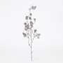 Branche artificielle avec  pommes de pin 50 cm effet blanchi