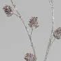 Branche artificielle de  pommes de pin 80 cm effet pailleté
