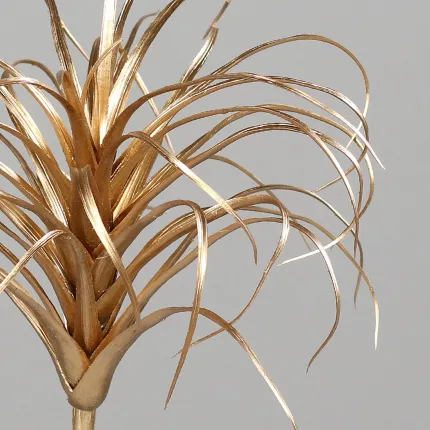 Tillandsia artificiel couleur or 30 cm - détails feuilles