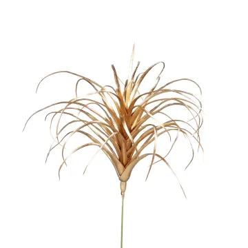 Tillandsia artificiel couleur or 30 cm