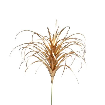 Tillandsia artificiel couleur or 30 cm