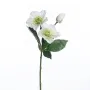 Hellebore ou Rose de Noel artificielle 34 cm en tige