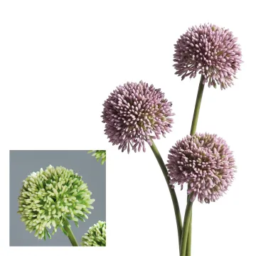 ALLIUM artificiel 44 cm set de 3 - 2 couleurs