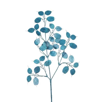 BRANCHE MONNAIE DU PAPE artificielle pailletée 70 cm
