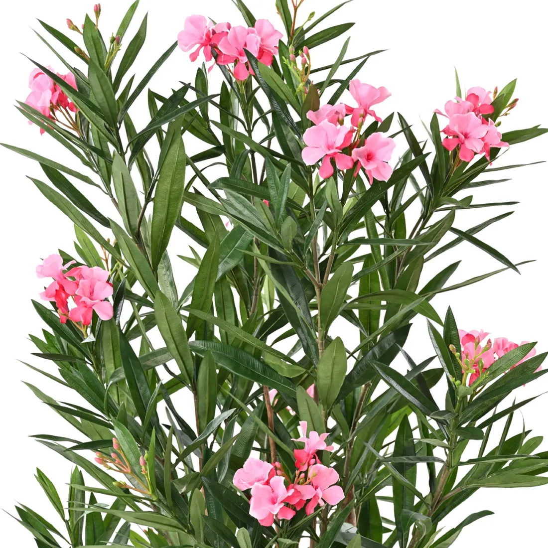 Laurier rose artificiel en fleurs 140 cm- fleurs et feuillage