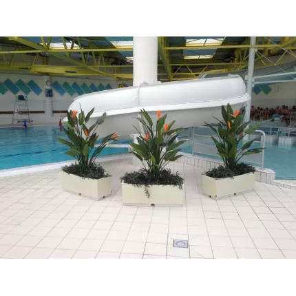 STRELITZIA  artificiel 95 à 150 cm autour d'une piscine