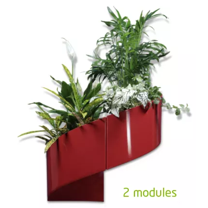 JARDINIERE MURALE 180 green turn