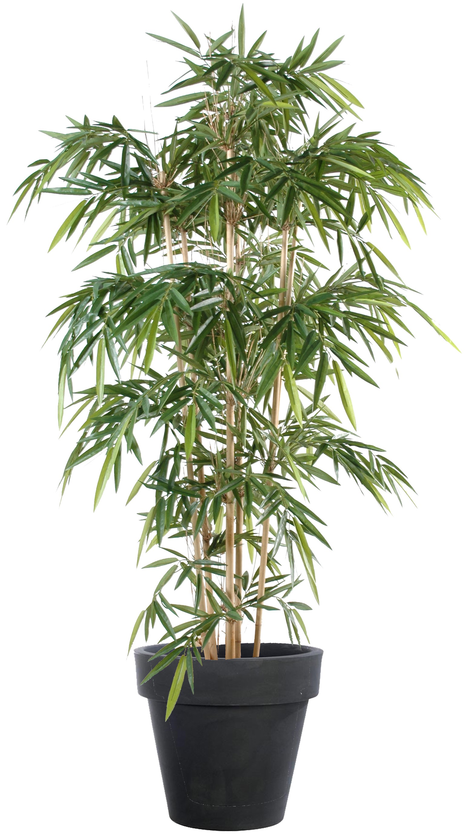 Bambou artificiel en pot hauteur 170 cm toucher très doux