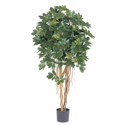 SCHEFFLERA artificiel parasol ou arbre parapluie vert