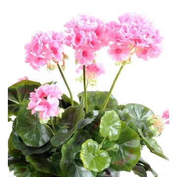 fleurs piquet Géranium artificiel rose 40 cm