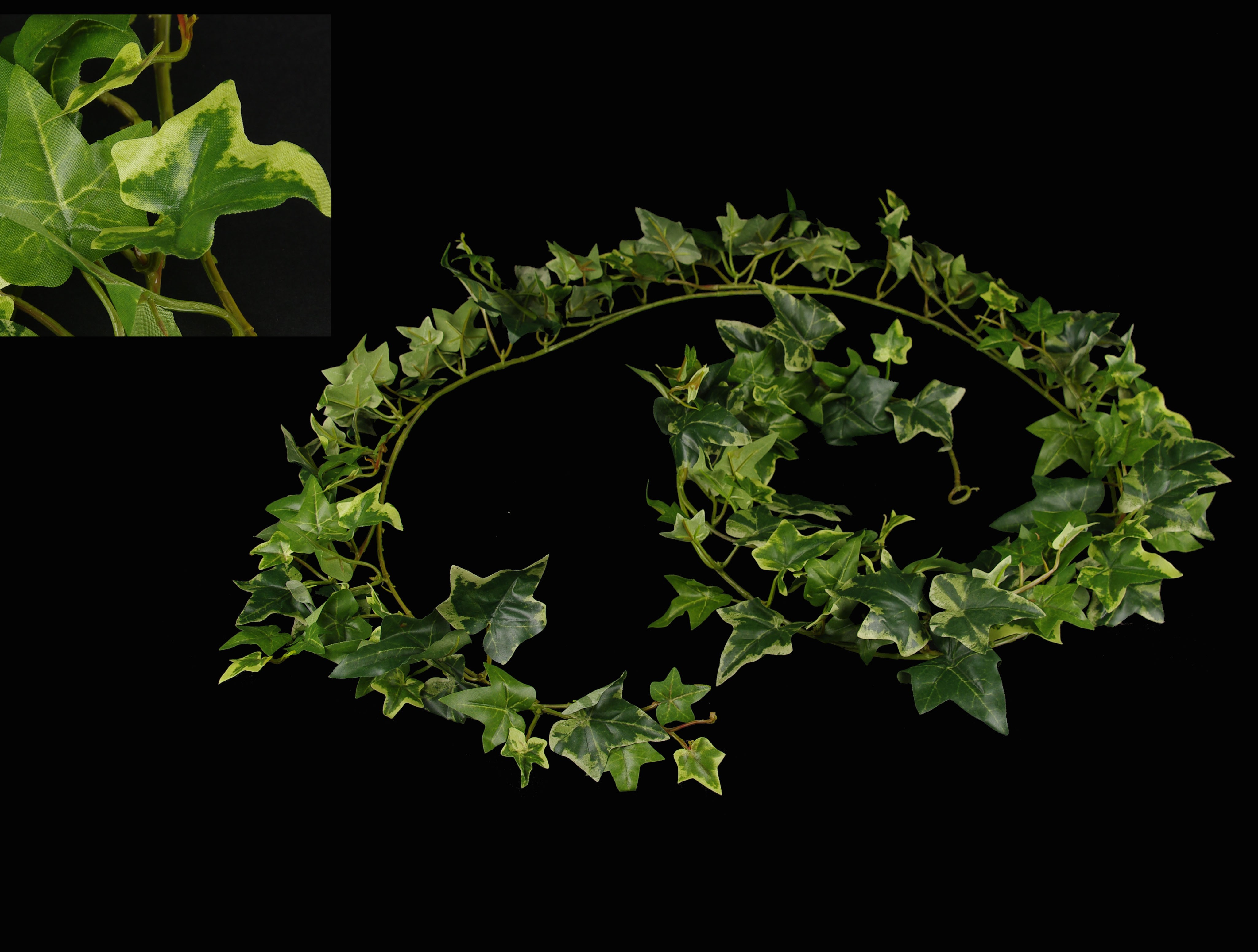 Guirlande lierre anglais artificiel panaché 180 cm - guirlandes végétales